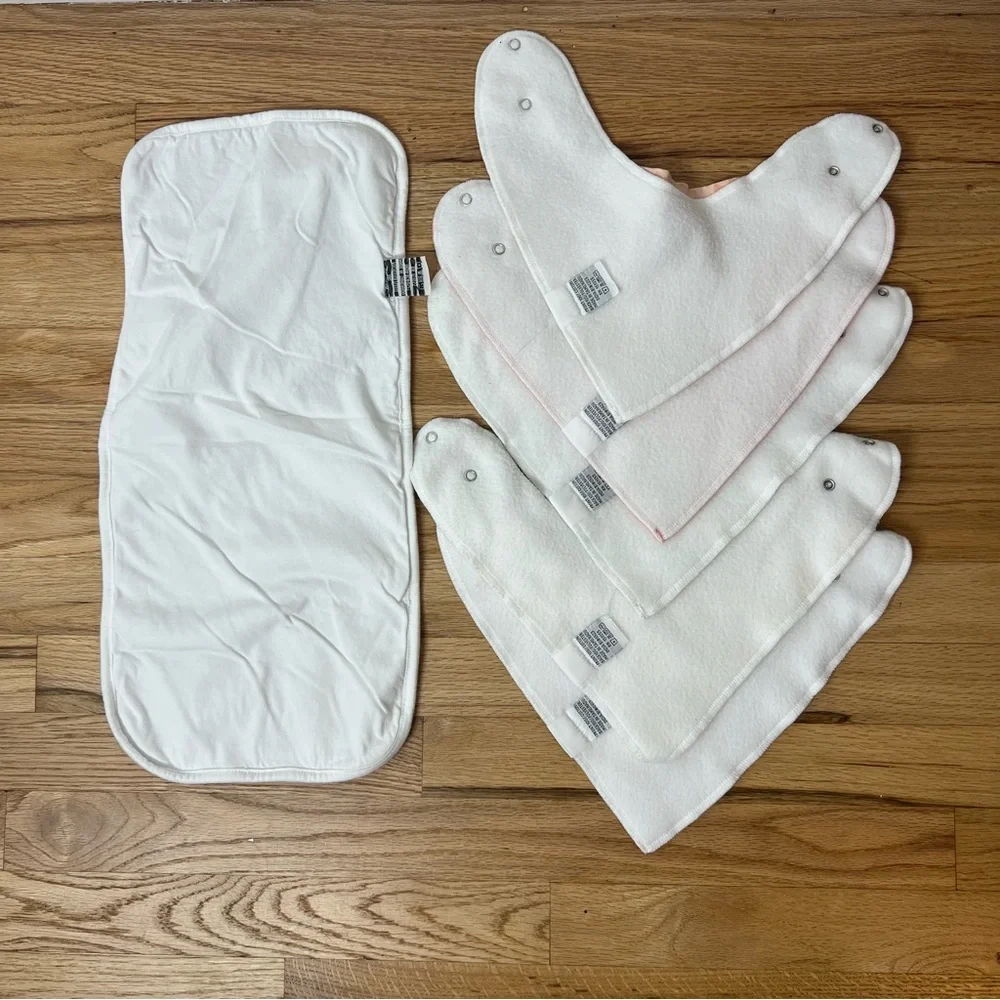 Copper Pearl Baby Bib Set Bandana Cotton Fleece Snap Closure Burp Cloth 6pc
